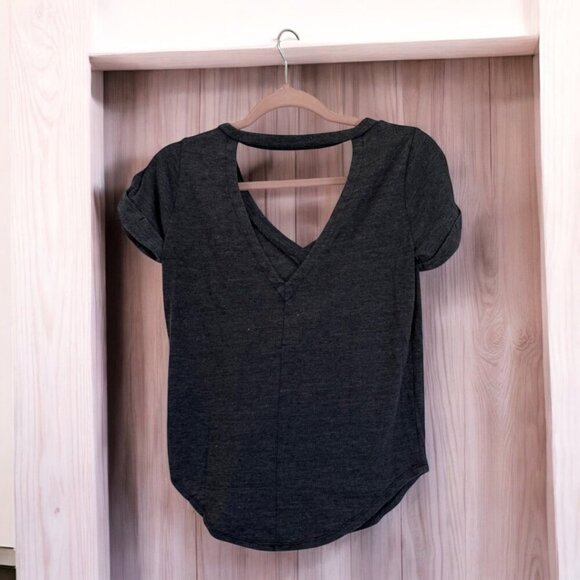Chaser V Neck Black Tee XS - Picture 3 of 9